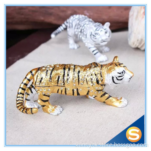 Tiger metal jewelry box wholesale Trinket Boxes